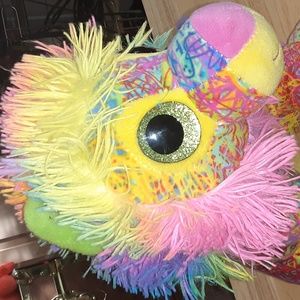 Fiesta Ret Lioness Rainbow Las Vegas big eyes 10.5" sitting plush